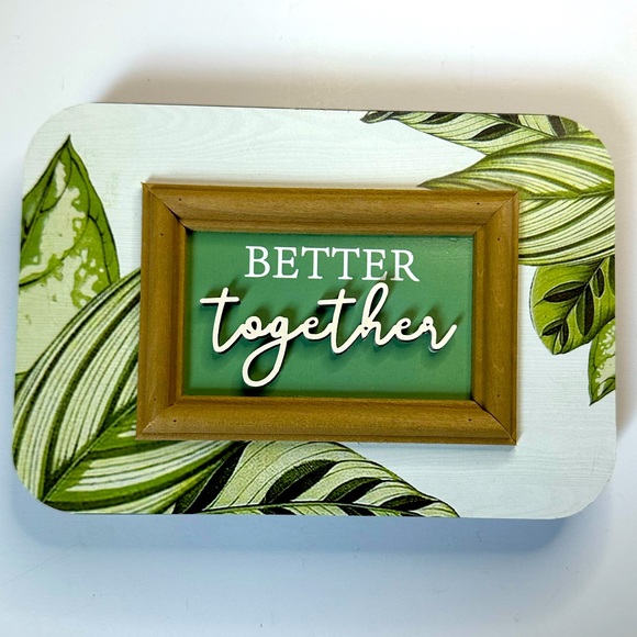 New "Better Together" Leaf-Themed Tabletop Decor minimalist - Picture 1 of 6